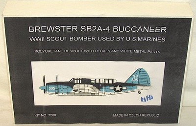 RVHP #7288 Brewster SB2A-4 Buccaneer Scout Bomber Resin Kit 1:72 Scale (PV)