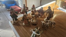 Fontanini Nativity Holy Family Set 10 Jesus, Mary, Joseph, Wiseman Depose 1992