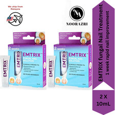 2 x EMTRIX 10ml Nail Fungus Treatment Cures Fungal Infections