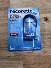 Nicorette Coated Nicotine Lozenges 4mg Ice Mint - 20 Count - Exp 07/2027