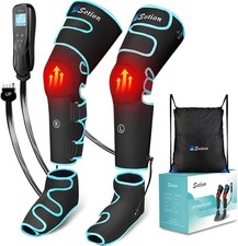 Leg Massager with Heat and Compression for Circulation Recovery, Upgraded F...