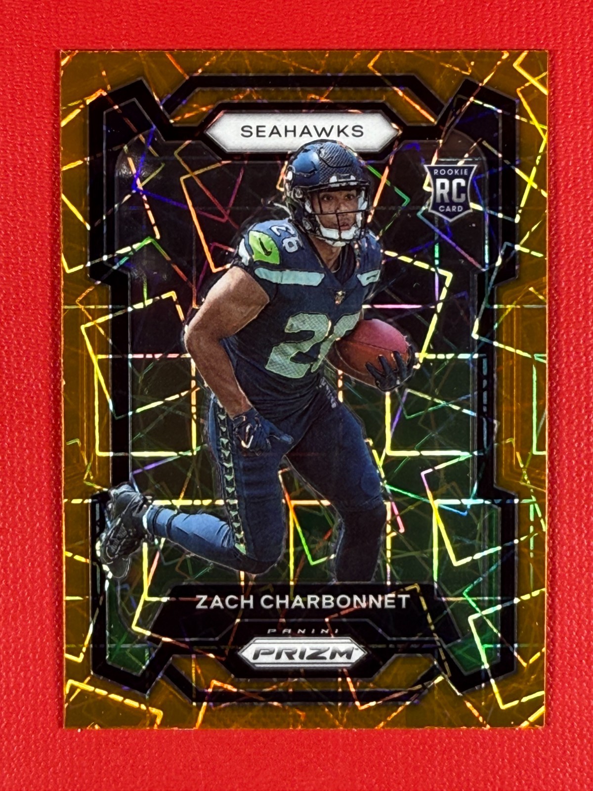 2023 Panini Prizm - Zach Charbonnet #392 Lazer Prizm (RC)