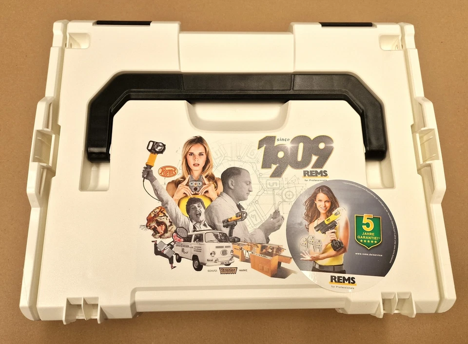 REMS L-Boxx mit Einlage für 11 Mini Presszangen + 6 Pressringe Nr. 578659 Koffer - Bild 1 von 2