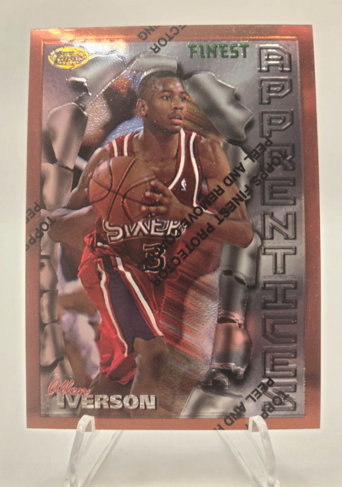 1996-97 Topps Finest - Common Bronze Allen Iverson #69 (RC)