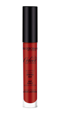 DEBORAH Make Up Fluid Velvet Mat Rossetto Liquido Finish Sofisticato 07 fire red