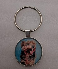 Yorkshire Terrier Dog Keychain Key Ring Backpack Purse Bag Car Charm Dog Lover