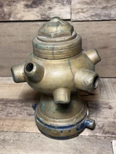 Vintage Brass Bresnan Cellar Distributor Fire Hose 3” Nozzle Basement