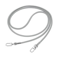 Crossbody Replacement Chain Strap, 120cm Thin Soft PU Strap Light Gray 
