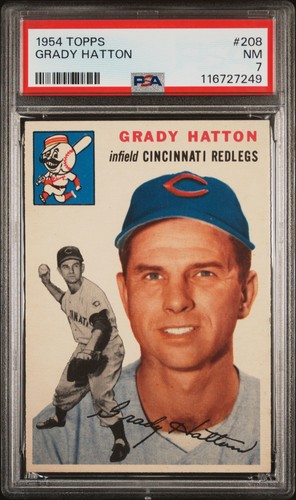 1954 Topps Grady Hatton #208 card