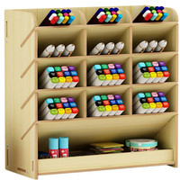 Stifthalter Holz Aufbewahrungsbox Schreibtisch Organizer Buero Schule Ahorn