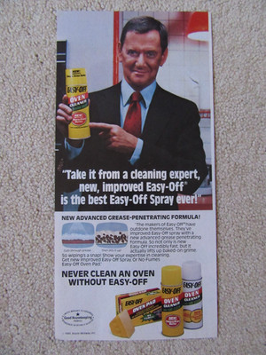 TONY RANDALL, Odd Couple, Easy-Off Oven Cleaner, Advertising, 1984