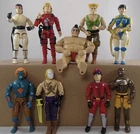 1993 Hasbro GI Joe Street Fighter 2 figure lot Chun-Li Ken RYU Guile BLANCA Vega