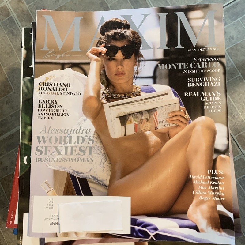 Maxim Magazine December/January 2016 Alessandra Ambrosia