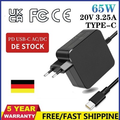 65W USB C Ladegerät Netzteil Typ C für Macbook Pro/Air Lenovo HP Dell ASUS Acer
