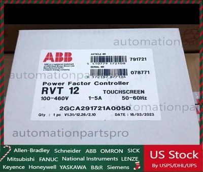 1PC New ABB RVT-12 2GCA291721A0050 POWER FACTOR CONTROLLER Expedited Shipping