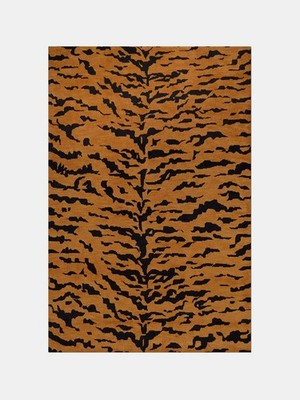 Tigris Rug  Hand-tufted 8x10 carpets New Zealand wool Gold Black Color