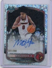 2025-26 Bowman Mikel Brown Jr. Auto 1st Bowman Speckle Refractor /299