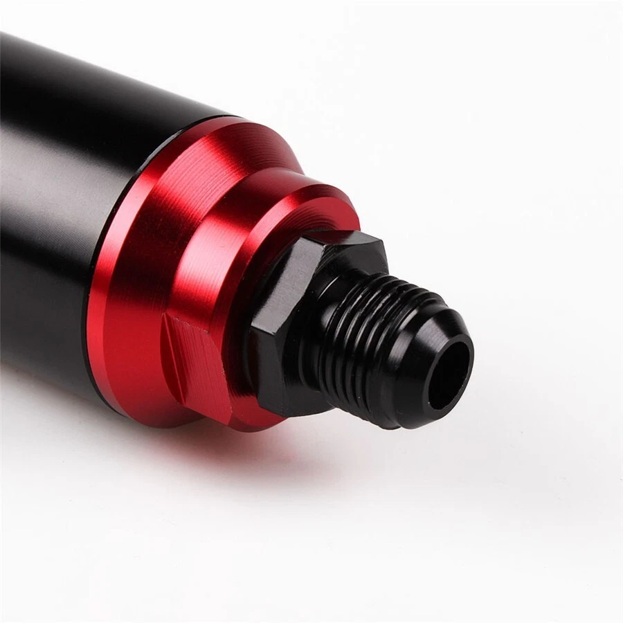 44mm 40 Micron Racing Inline Fuel Filter With AN 6 8 10 Fit Adapter For Car - Imagem 4 de 4