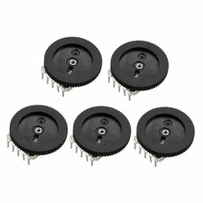 5 pcs B503 50K Ohm Dial Taper Volume Wheel Duplex Potentiometer 16x2mm-