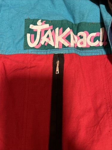 Vintage 80s Space Islands Light Industrys New Age Crew Jacket Small Jakpac XS - Picture 3 of 8