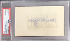 Clifford Wells Signed Index Card Cut NBA Basketball HOF Autograph PSA/DNA