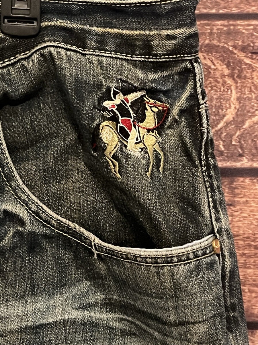 Eight 732 Baggy Hip Hop 8732 Jeans Mens 44X34 Embroidered