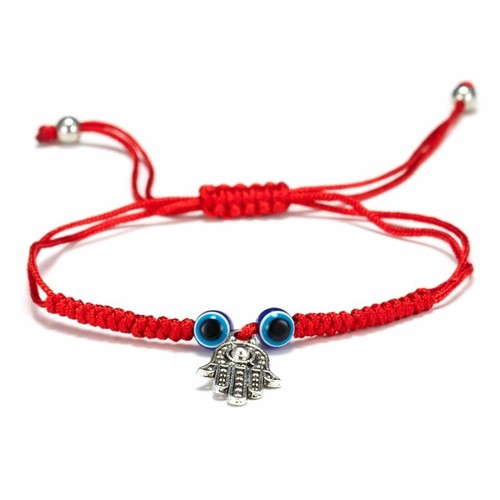 Pulseras de hilo trenzado para mujeres hombres cuentas turcas para mal de ojo joyería regalo - Imagen 13 de 20