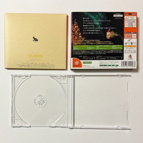 Dreamcast Christmas Seaman w/Sticker DC SEGA Sea Man Simulation Game Japan JP - Picture 3 of 7