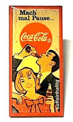 Coca Cola Take a Break Nostalgia Advertising Poster Pin (H26)