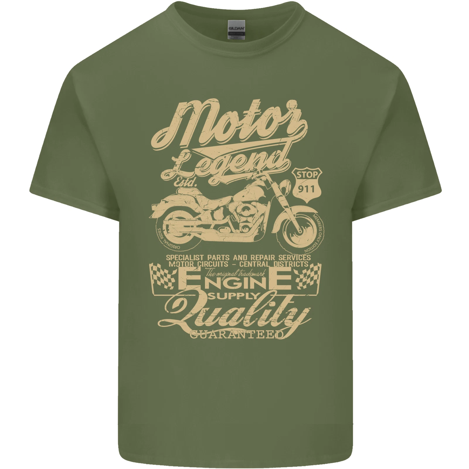 Motor Legend Biker Motorcycle T-Shirt for Men Light