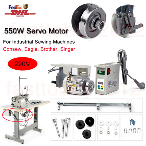 220V 550W Servo Motor for JUKI Consew Industrial Sewing Machine Needle Position - Afbeelding 1 van 10