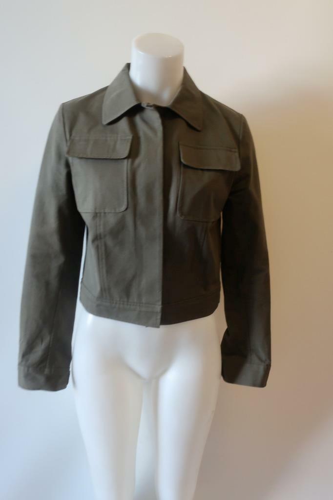 【NY購入　MICHAEL KORS】MKロゴ付きオリーブグリーンジャケット WOMENS KORS MICHAEL KORS BLACK LABEL OLIVE GREEN MILITARY