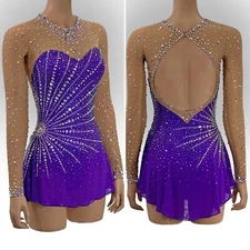 ice figure skating competition dress Gymnastics costume dance Dress dyeing