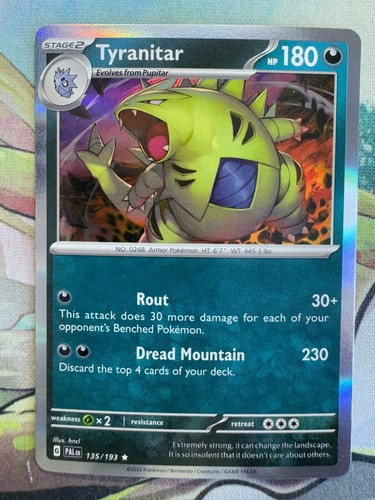 Tyranitar Holo English Pokemon TCG BKBG622