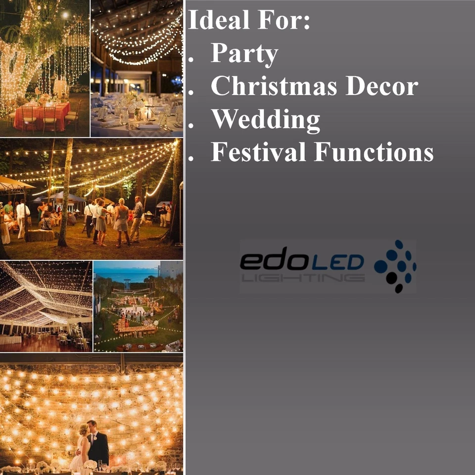 500LED 100M Cool White Fairy Christmas String Strip Lights Wedding Party Outdoor - image 3 of 4