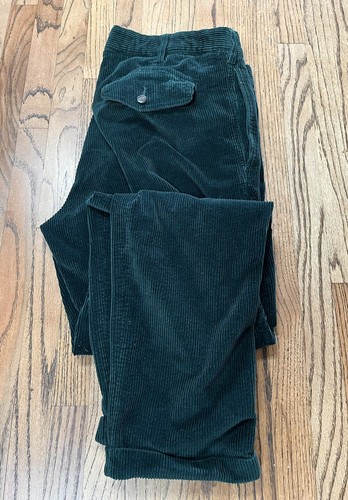 DOPPIAA Emerald Green Corduroy Pants 