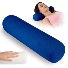 2x Cervical Neck Pillow, Neck Support, Pain Relief Sleeping Blue Neck Pillow