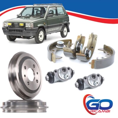 Kit Freni a Tamburo Posteriori Ganasce Fiat Panda 141 4x2 Ganasce Cilindretti