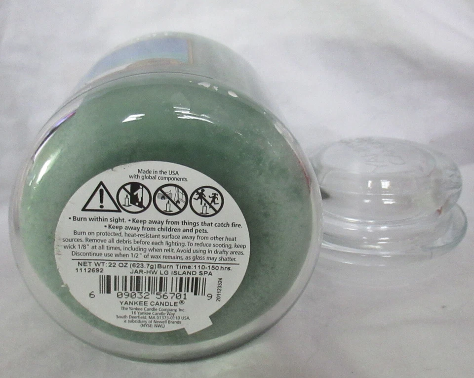 Yankee Candle Tarro Grande Vela 110-150 horas 22 OZ ISLAND SPA - FRESCO Foto 3 de 3