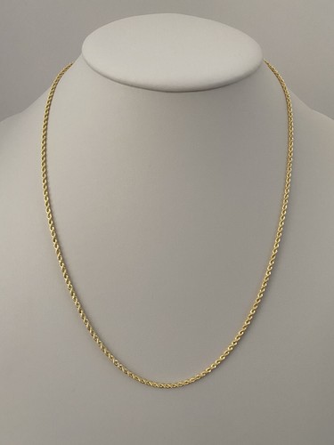 10k Yellow Gold Hollow Rope Chain 