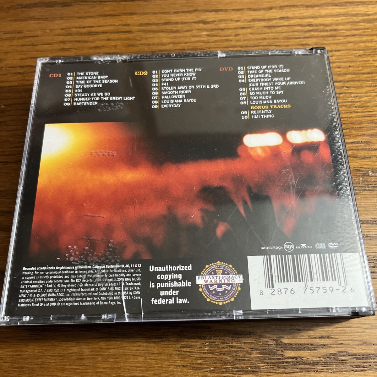 Dave Matthews Band「The Comple Weekend〜」 Weekend On The Rocks