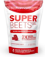HumanN SuperBeets Grape Seed Soft Chews - 60 Count