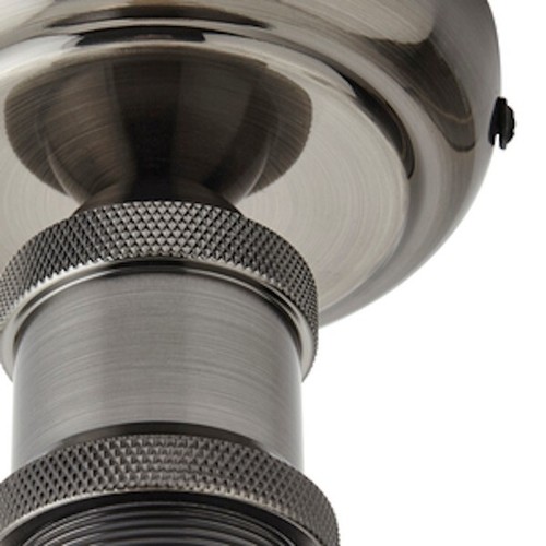 Forum INL-38239-SNIC Padua E27 Flush Lamp Holder Batten Holder - Satin Nickel - Picture 2 of 2