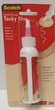 Scotch Quick-Drying Tacky Glue No-Run Formula 2oz........................2F