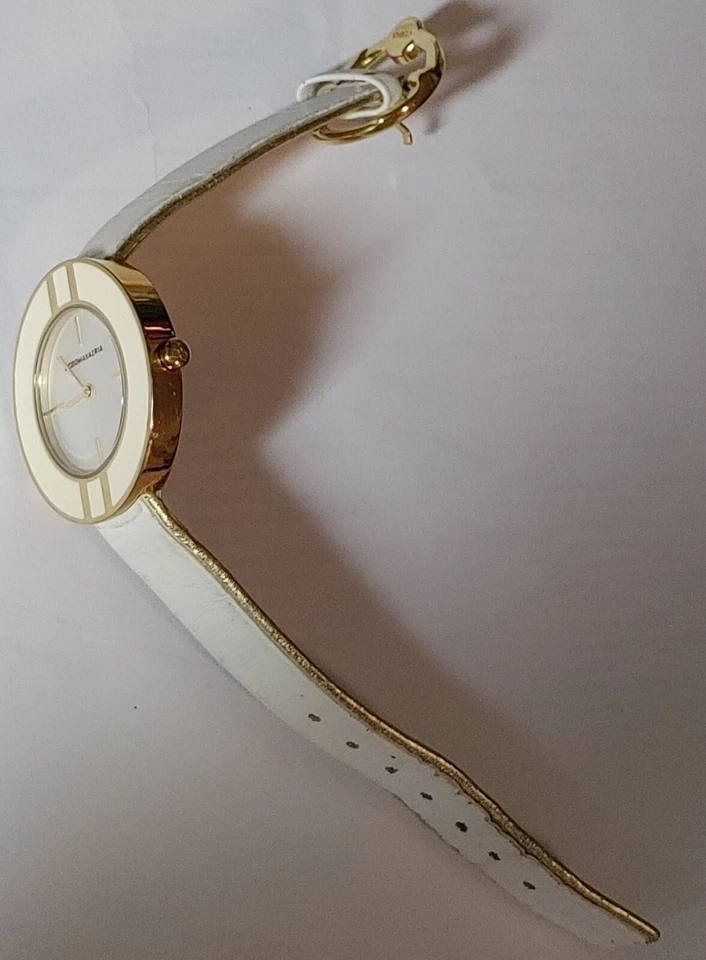 Reloj BCBGMAXAZRIA BG6250 caja de oro blanco con correa de cuero Foto 4 de 4