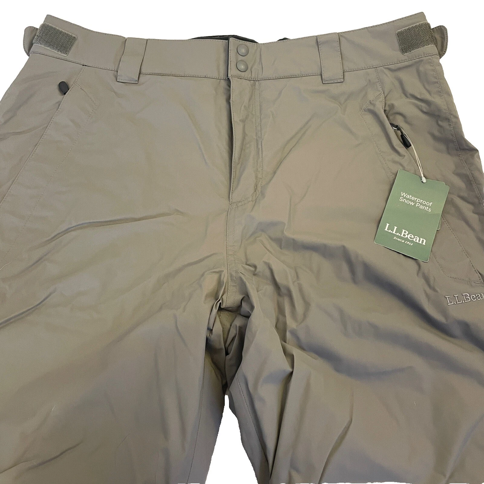 LL Bean Womens XL Ski Pants Snow Waterproof Winter Sport Gray NWT