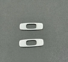 OAKLEY FUEL CELL SUNGLASSES REPLACEMENT SET OF 2 SILVER ICON SIDE LOGOS TEMPLES