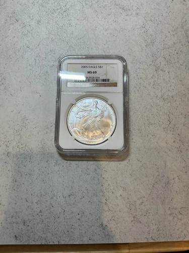 2005 American Eagle $1 MS69 Fine Silver 1oz .999 NGC