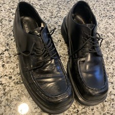 Dr Martens 8747 Black Leather Chunky Platform Oxfords / US 9