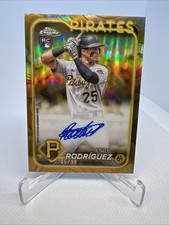 2024 Topps Chrome Gilded Endy Rodriguez #CGA-ER Chrome Gold Auto /99